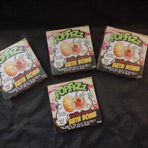 SET of 4 - Pop Fizz Make Your Own Hidden Dragon Bath Bomb Kids Fun Toy Surprise